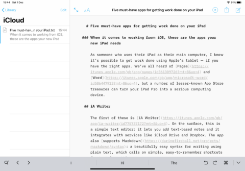 text file apps for mac tablet